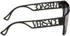 Versace Black 90s Vintage Logo Sunglasses