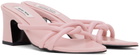 Reike Nen Pink Twisted Heeled Sandals