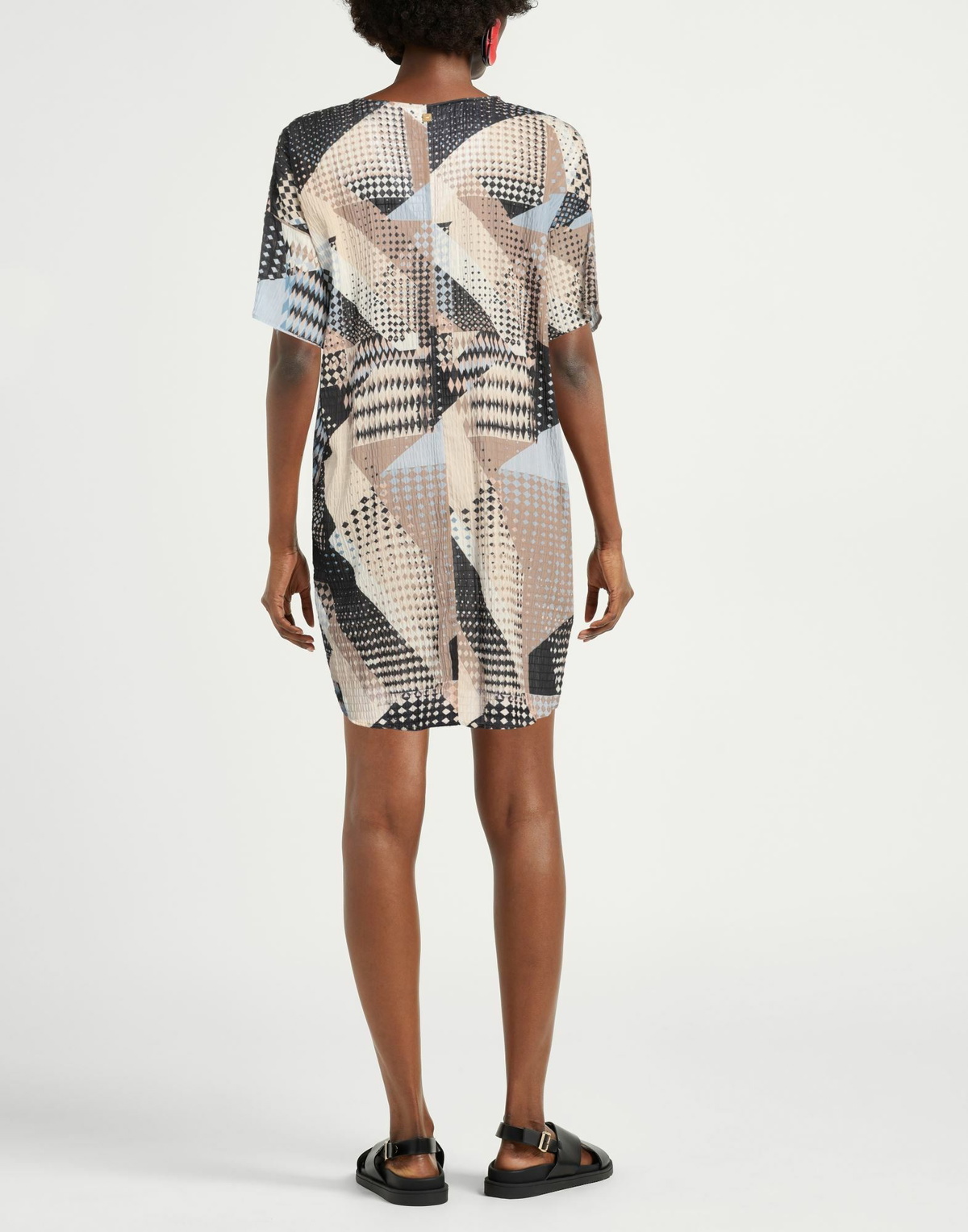 Manila Grace Womens Mini dress in Black