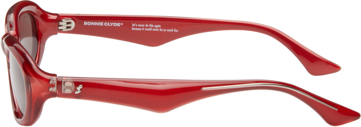 BONNIE CLYDE Red Groupie Sunglasses