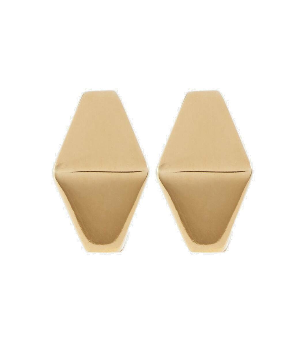 【ALIITA】Deco Rombo Mini 9kt gold tourmaline 関税送料込 Deco Rombo Mini 9kt gold earrings with tourmaline in gold