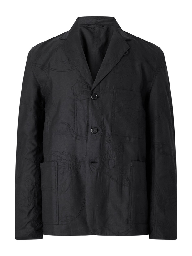 Photo: Kardo - Somesh Checked Cotton Blazer - Black