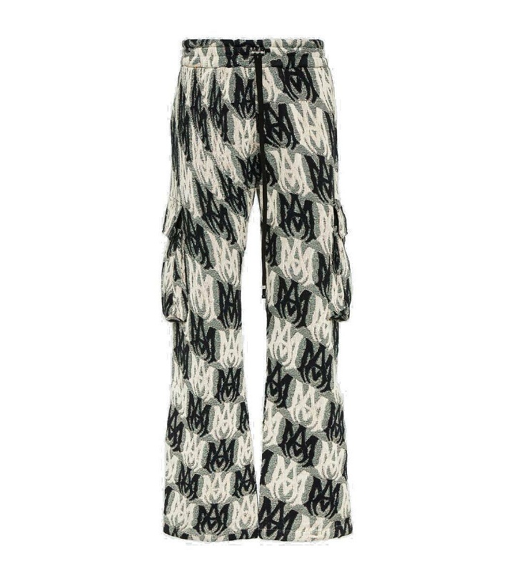 Photo: Amiri M.A. Tapestry flared cotton cargo pants