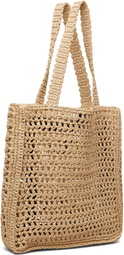 Casablanca Beige Raffia Tote