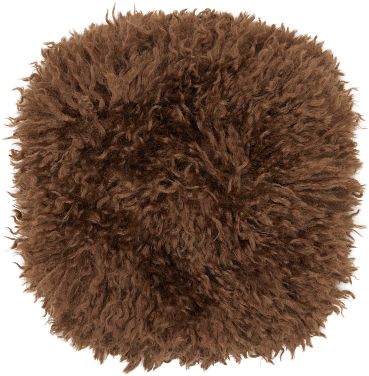 Anna Sui SSENSE Exclusive Brown Faux-Fur Muff Hand Warmer
