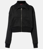 Gucci Cropped zip-up sweatshirt