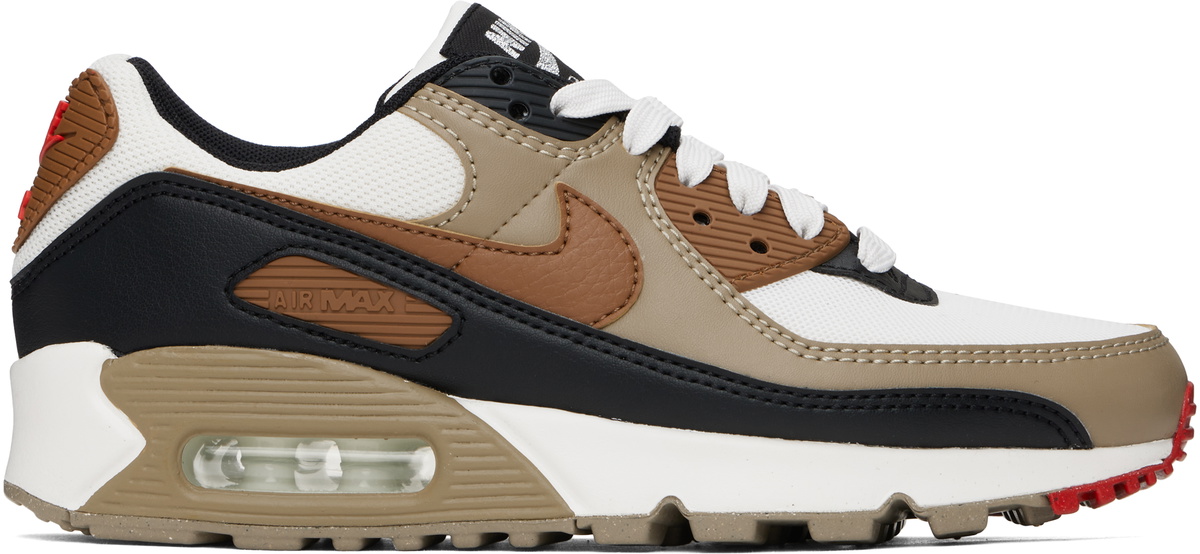 nike air max 90 white and brown