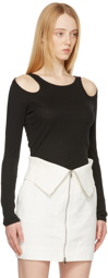 Stella McCartney Black Cut-Out T-Shirt