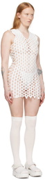 Sinéad O’Dwyer White Squiggle Minidress