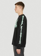 Metal Long Sleeve T-Shirt in Black