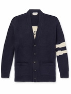 Alexander McQueen - Intarsia Wool and Cashmere-Blend Cardigan - Blue