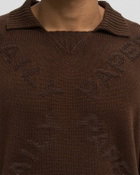Daily Paper DIAMOND KNIT SWEATER Brown Mens Pullover