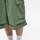 Checks Downtown Men's Balloon Cargo Shorts in Olive