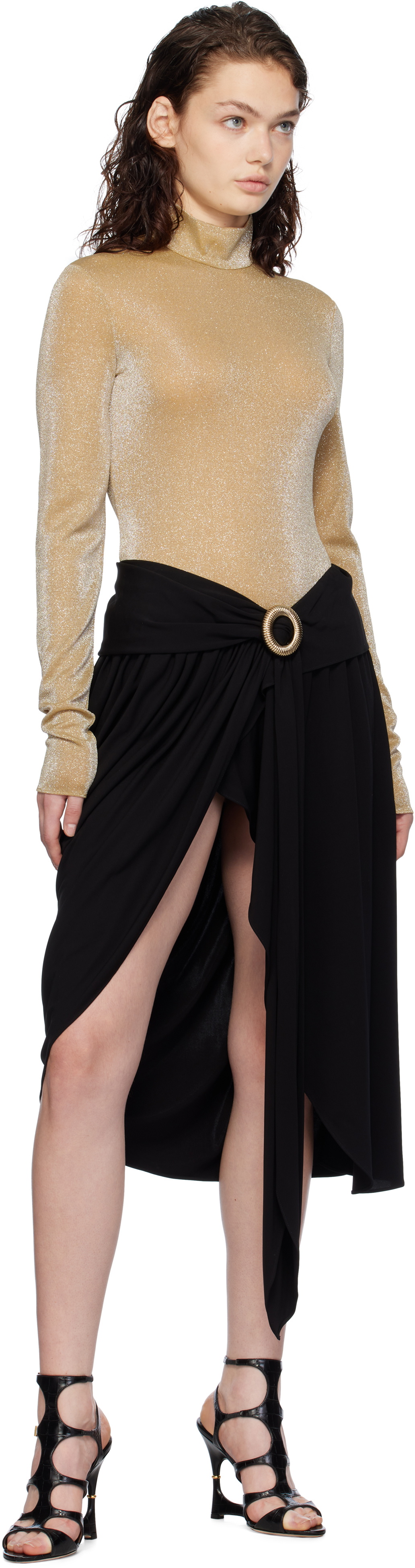 Lanvin Gold Long Sleeve T-shirt