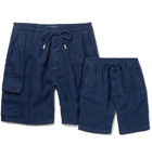 Vilebrequin - Boys Ages 2 - 12 Linen Shorts - Men - Navy