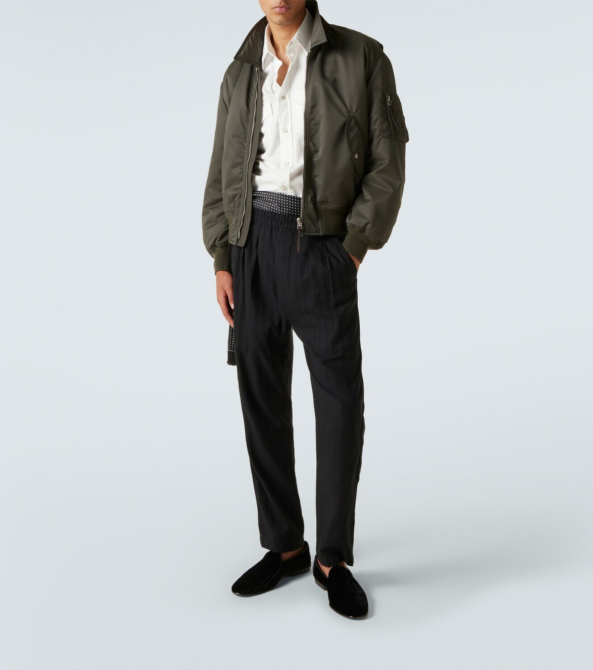 Tom Ford Satin bomber jacket