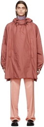 Dries Van Noten Nylon Satin Viscars Hooded Coat