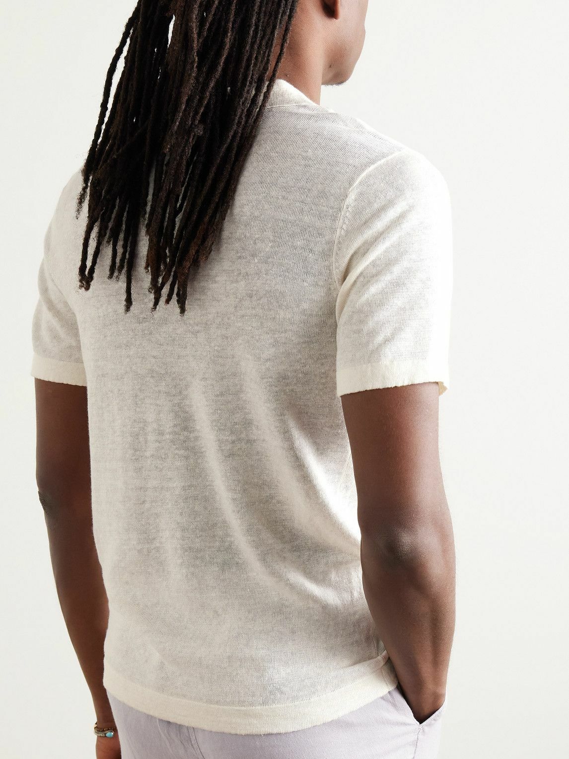 Onia - Linen Polo Shirt - White