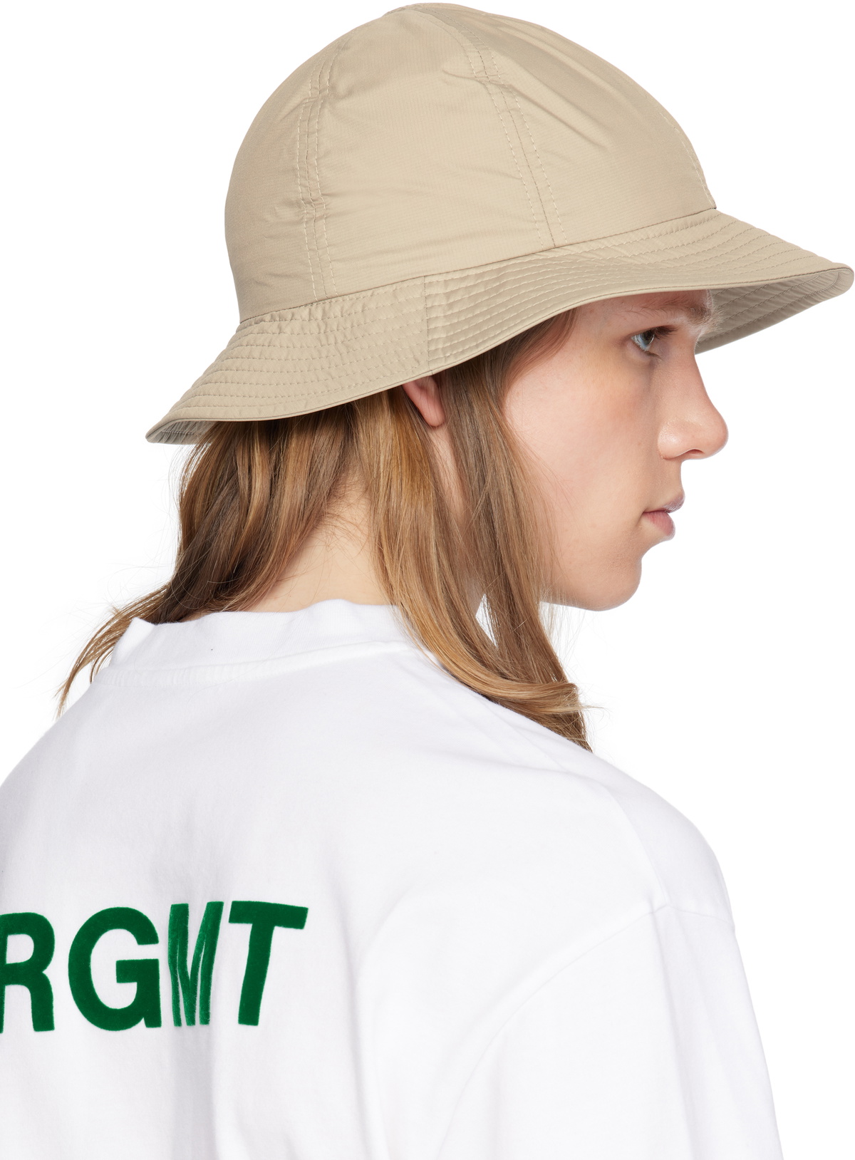 Moncler Genius Moncler x FRGMT Beige Reversible Bucket Hat