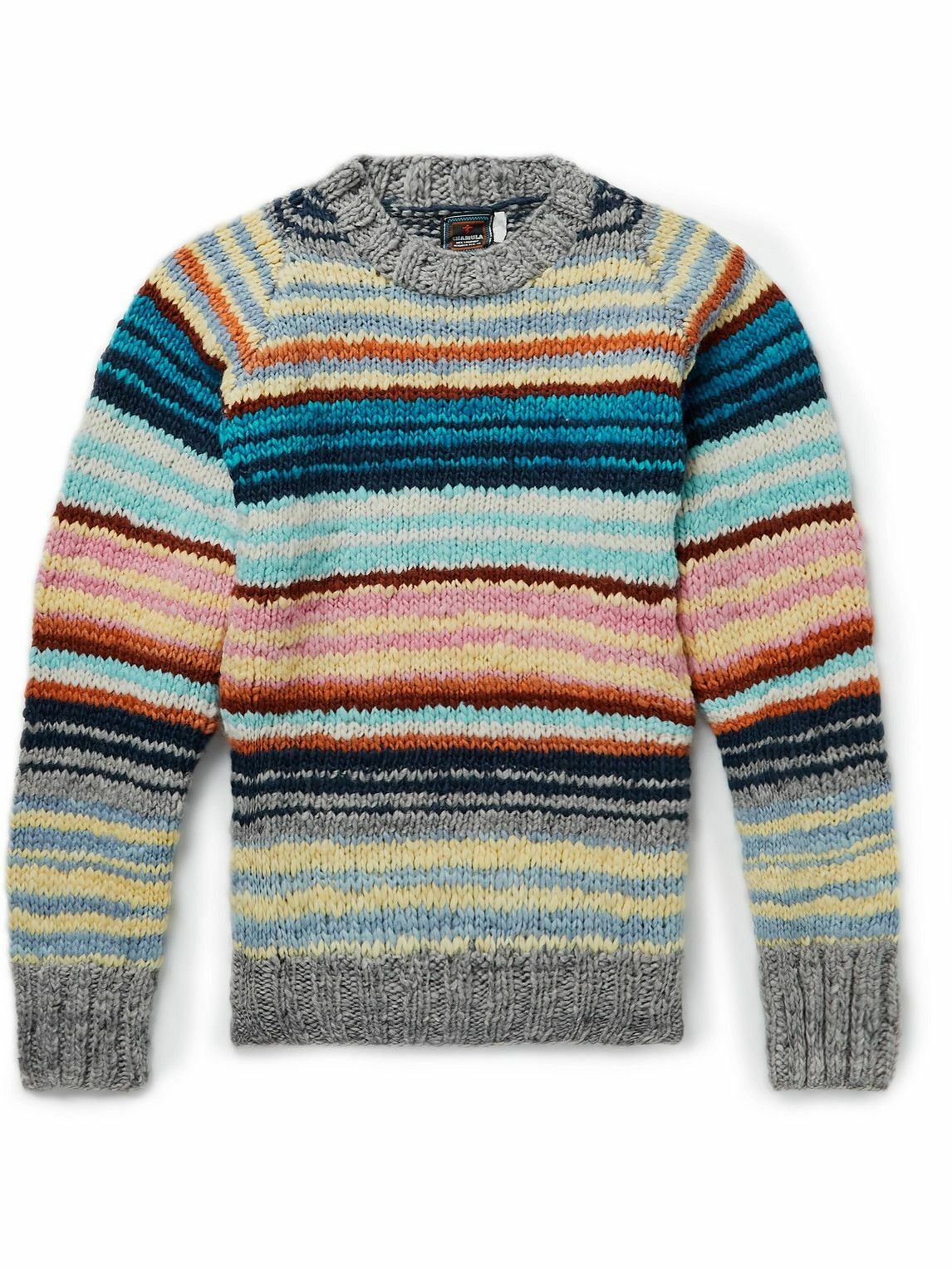 Photo: Chamula - Striped Merino Wool Sweater - Multi