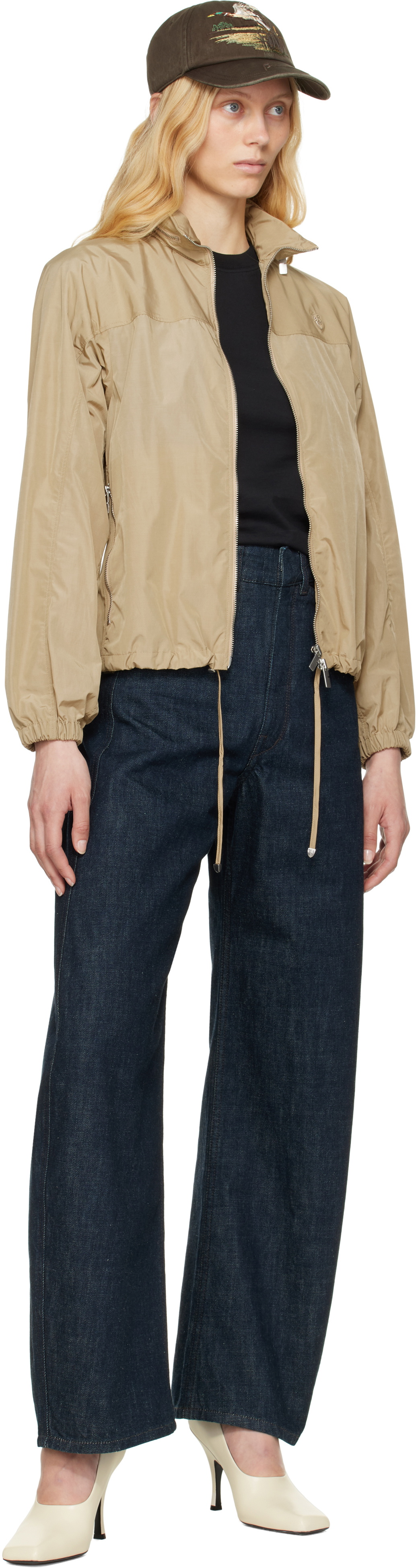 Burberry Beige Nylon Cotton Jacket Burberry