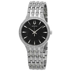 Bulova Phantom Black Pave Dial Mens Watch 96A227