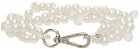 Simone Rocha White Twisted Pearl Bracelet