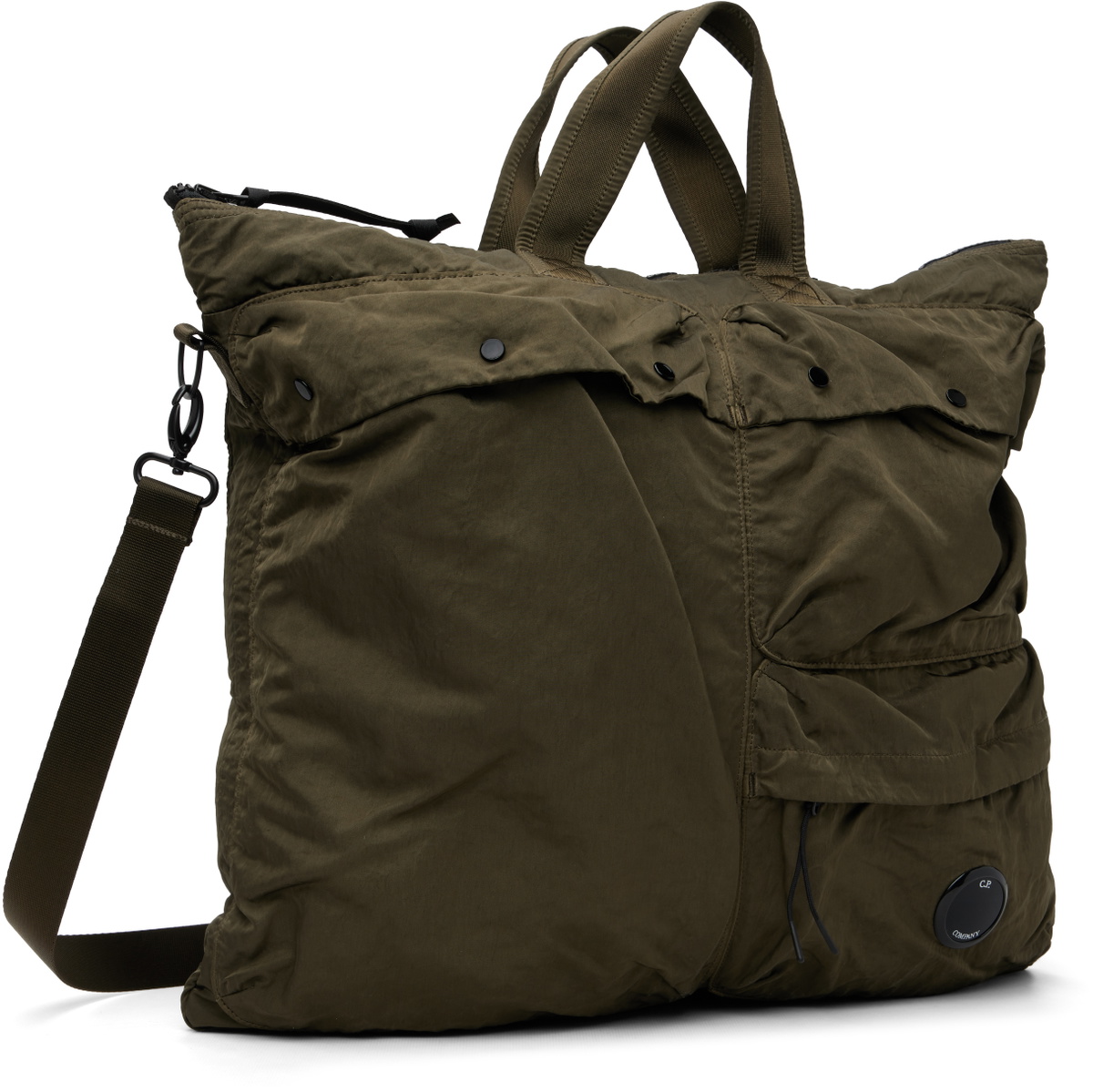 C.P. Company Khaki Nylon B Tote