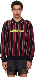 Martine Rose Red & Black Logo Polo