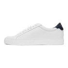 Givenchy White and Navy Urban Street Sneakers