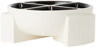 L'OBJET White Cubisme Condiment Server Platter