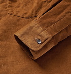 Aspesi - Slim-Fit Button-Down Collar Cotton-Corduroy Shirt - Men - Brown