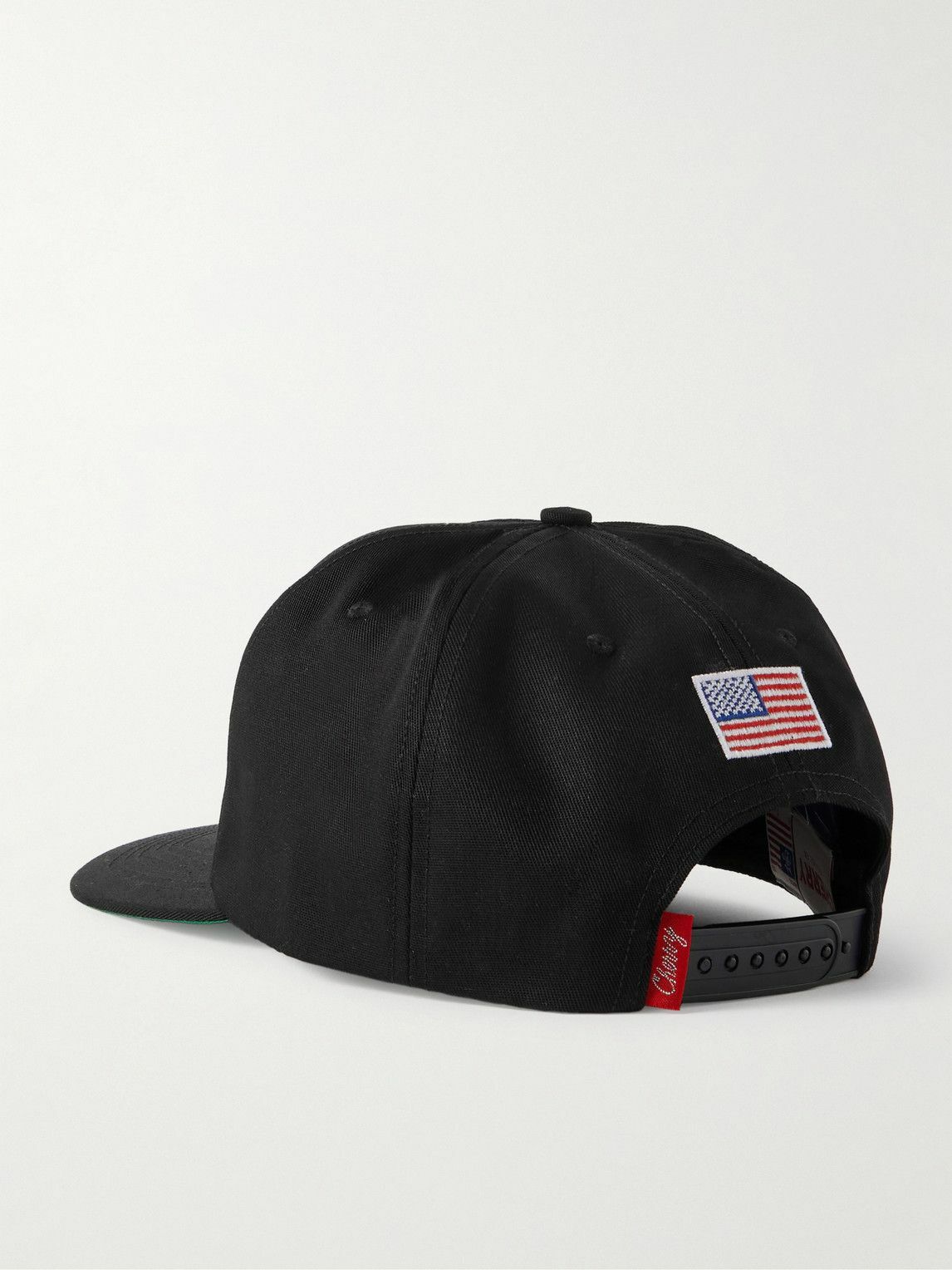 Cherry Los Angeles - Oracle Bull Racing Logo-Print Appliquéd Twill Baseball Cap