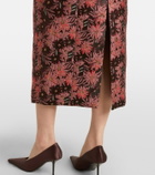 Markarian Acacia floral brocade cocktail dress