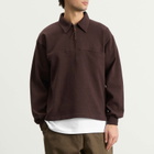 Café Mountain Men's Quarter Zip Heavy Sweat in Earth
