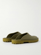 GUCCI - Logo-Perforated Rubber Clogs - Green