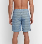 Sunspel - Long-Length Printed Swim Shorts - Blue