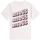 Bisous Skateboards Sonics T-Shirt in Light Pink