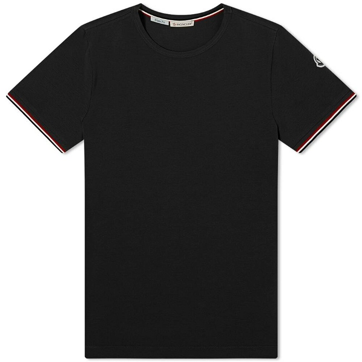 Photo: Moncler Men's Arm Logo Classic T-Shirt in Black