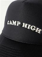 Camp High - Logo-Embroidered Twill and Mesh Trucker Hat