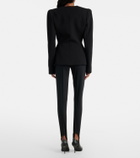 Mugler Wool-blend stirrup leggings