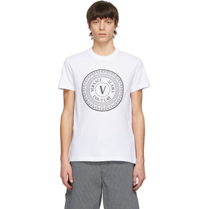 Photo: Versace Jeans Couture White V Emblem T-Shirt