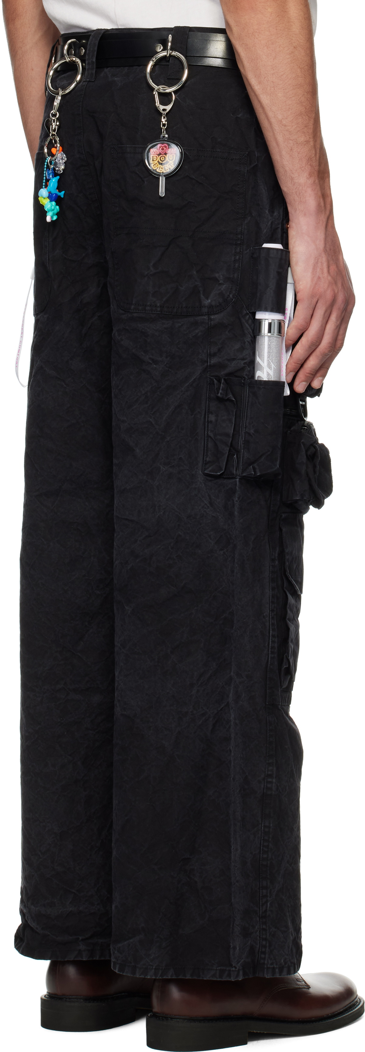doublet Black Oshi-Katsu Pocket Cargo Pants