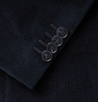 Officine Generale - Slim-Fit Unstructured Cotton-Blend Corduroy Blazer - Blue
