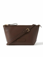 TOM FORD - Logo-Debossed Leather Messenger Bag