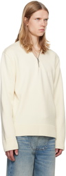 Courrèges White Zipped Wool Sweater