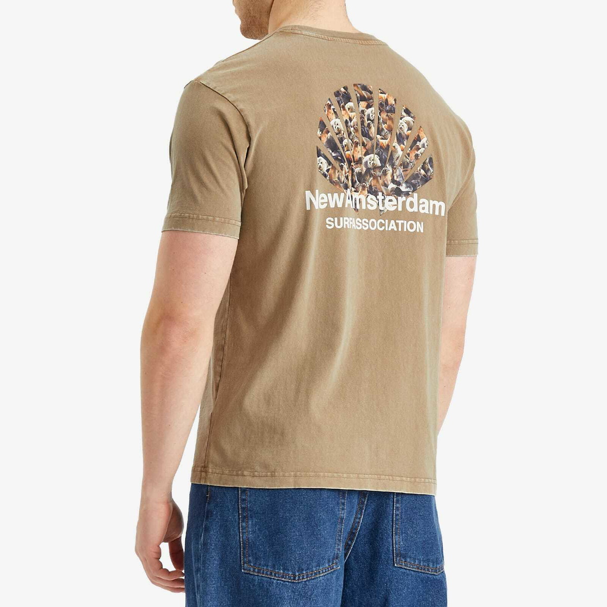 New Amsterdam Surf Association Men's Seal Logo T-Shirt in Seneca Rock