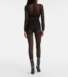 Givenchy Mesh turtleneck bodysuit