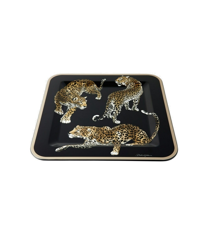 Photo: Dolce&Gabbana Casa - Leopardo Medium wooden tray