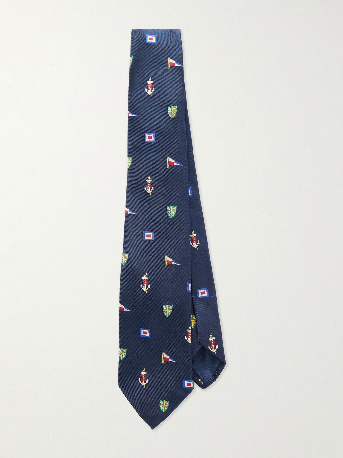 Polo Ralph Lauren - 8cm Embroidered Silk Tie